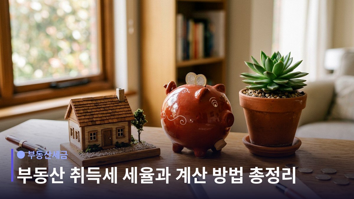 부동산 취득세 세율과 계산 방법 - 취득세율은 얼마인가