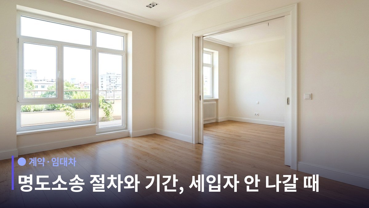 명도소송 - 해지 통보부터 제대로 해야 합니다