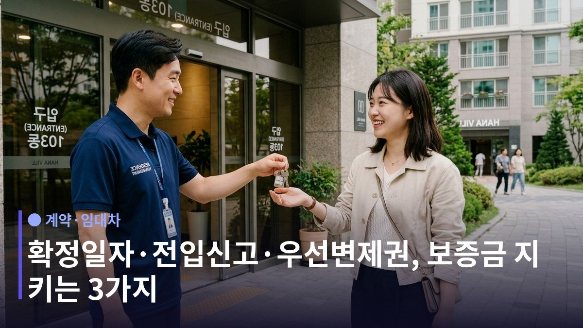 확정일자 전입신고 우선변제권 정리 - 확정일자와 전입신고, 어떻게 하나