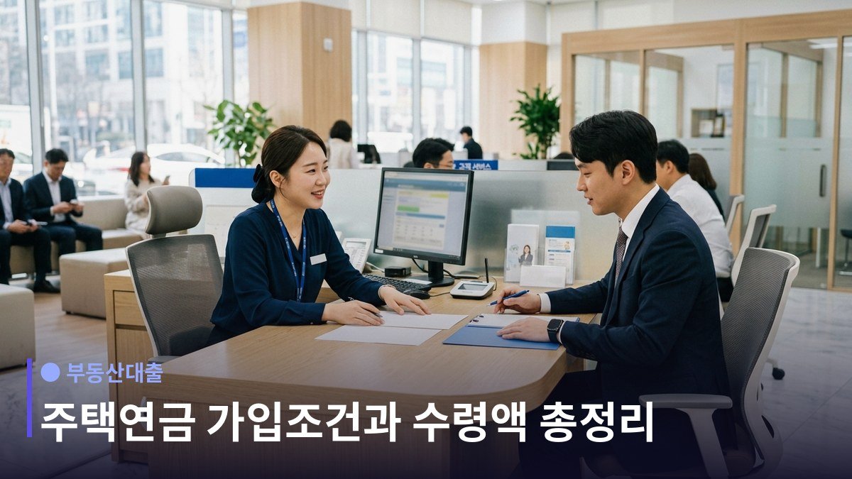 주택연금 역모기지 가입조건과 수령액 - 가입 조건