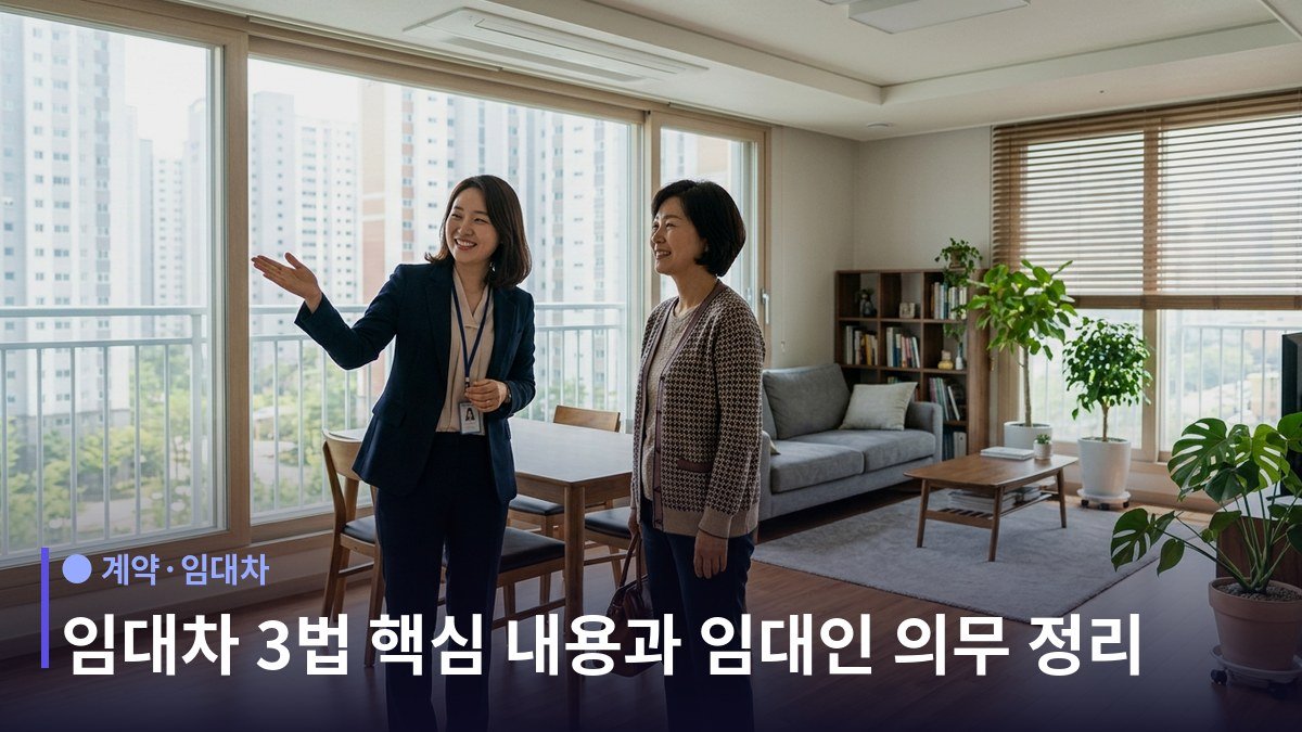 임대차 3법 핵심 내용과 임대인 의무 - 계약갱신청구권과 전월세상한제