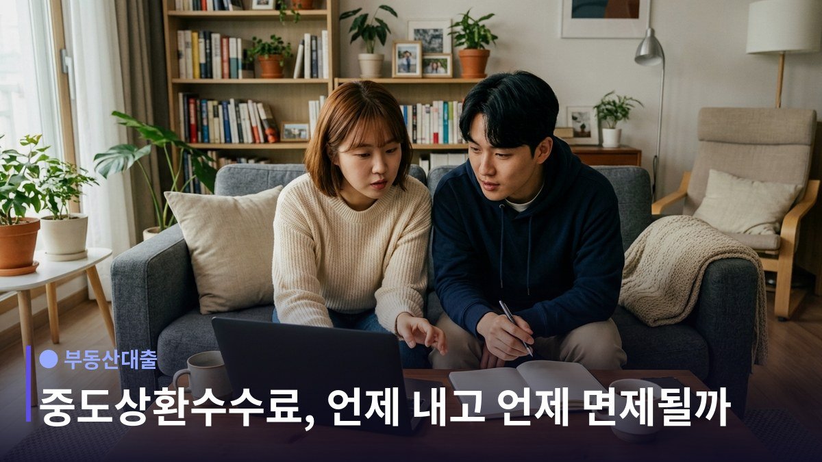 주택담보대출 중도상환수수료 - 얼마나 내나 — 계산식