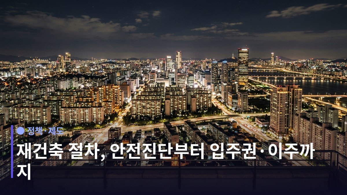 재건축 절차 - 1단계 — 안전진단과 정비구역 지정