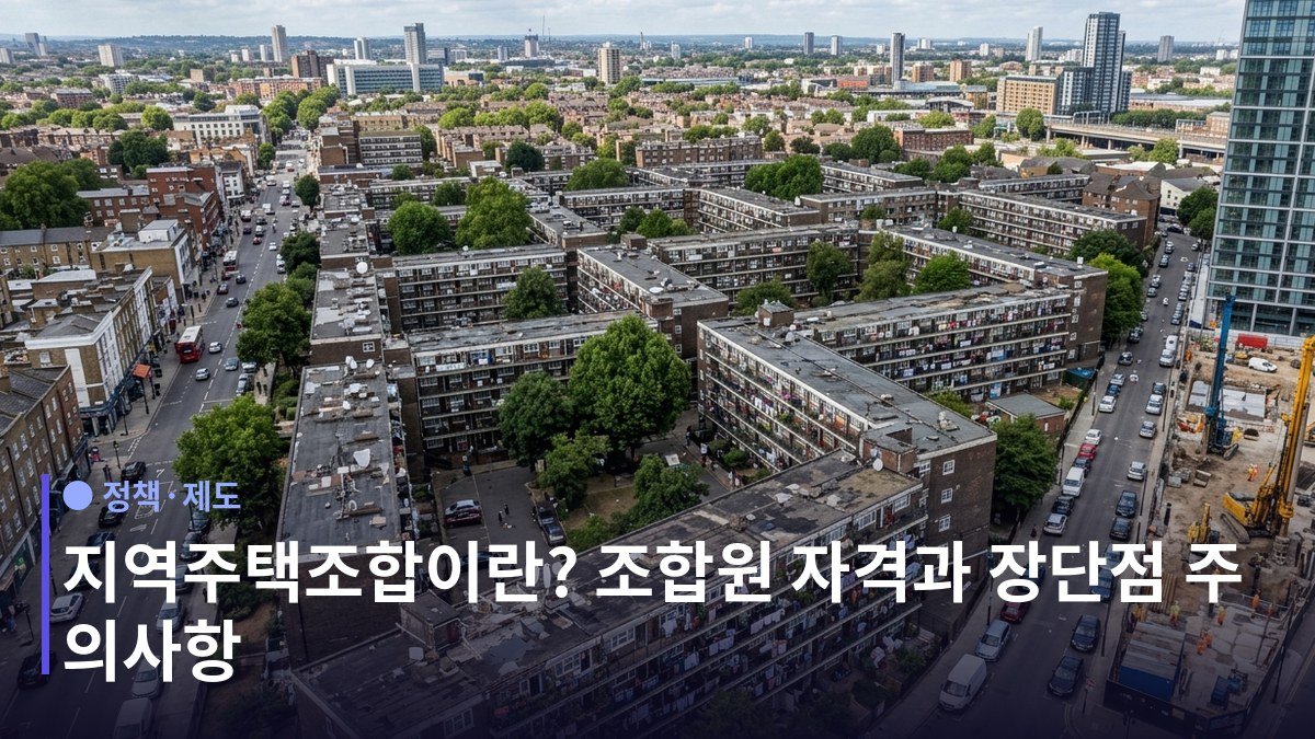 지역주택조합 - 재개발·재건축과 무엇이 다른가