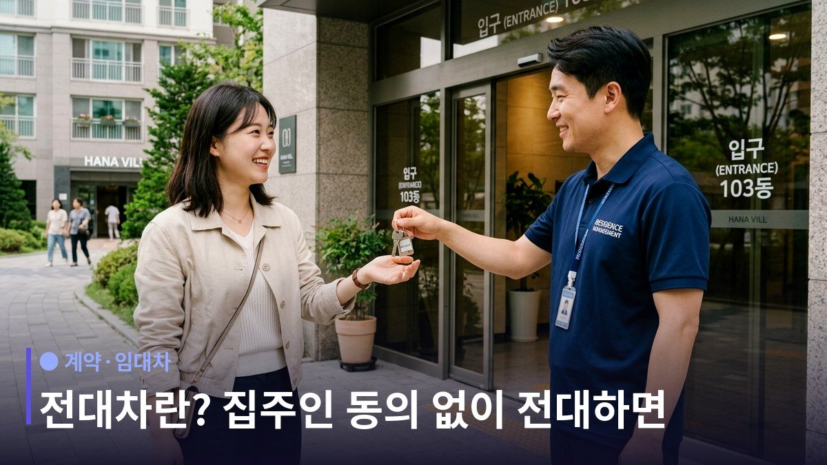 전대차 - 동의가 핵심입니다: 민법 제629조