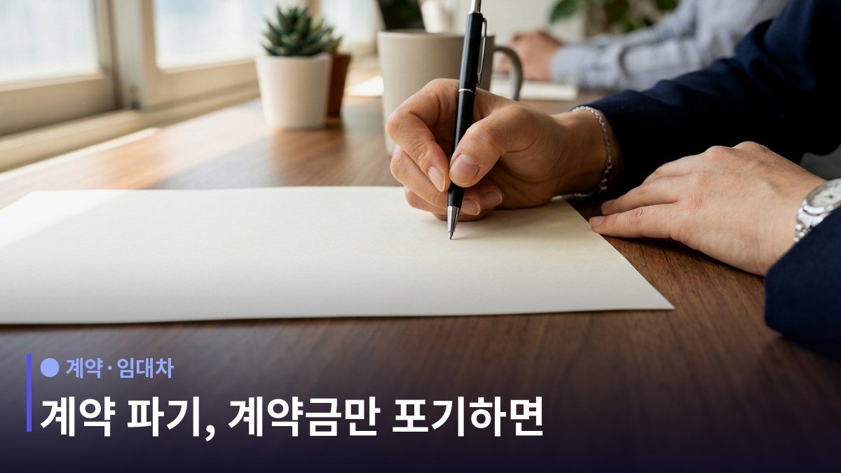 매매계약 해제 손해배상 - 중도금이 들어가면 상황이 달라진다