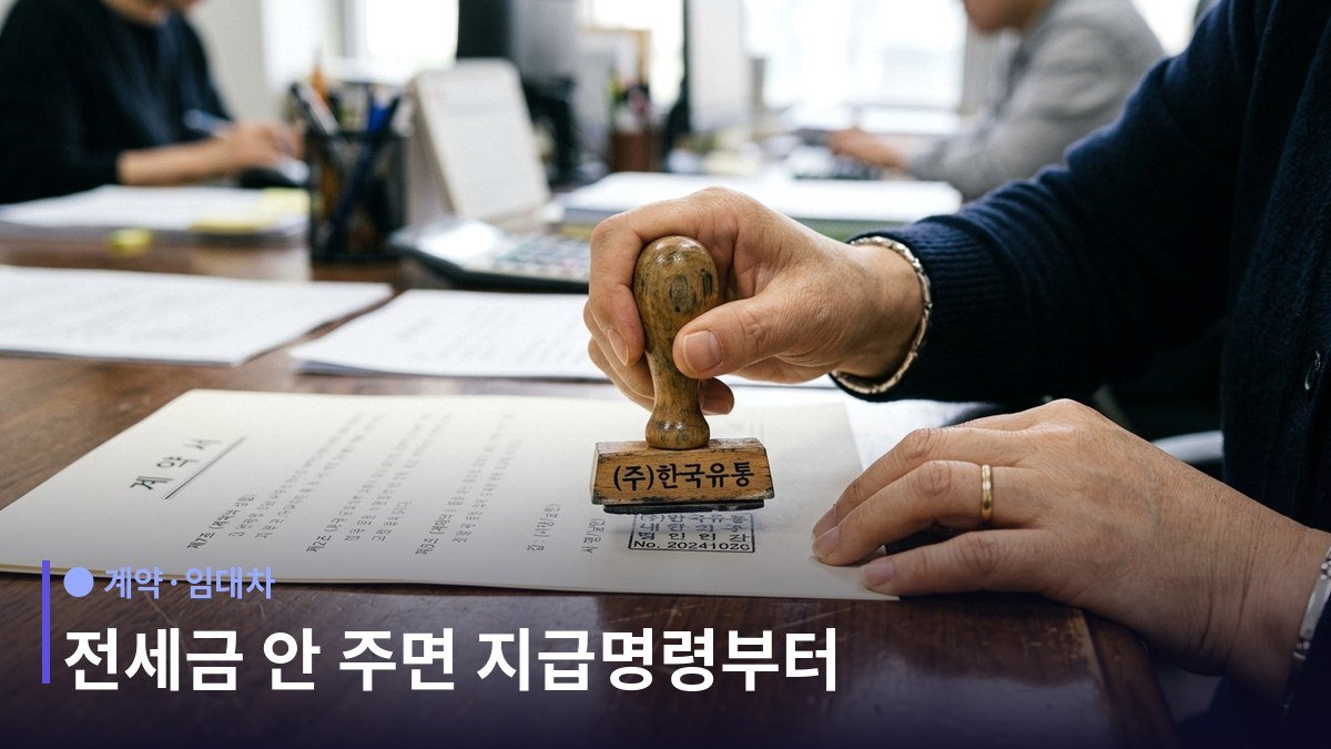 전세보증금 미반환 지급명령 - 빠르고 싼 것이 가장 큰 장점