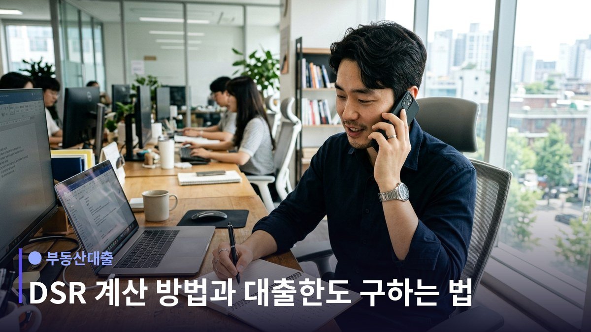 DSR 계산 - 분자는 원리금 전부, 분모는 증빙 가능한 소득