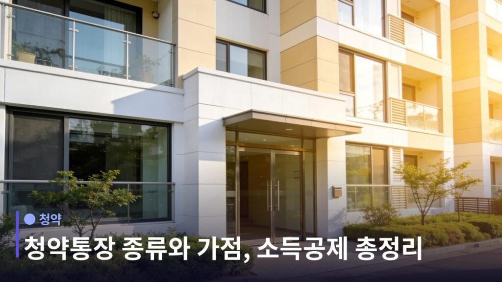 청약통장 - 납입한도와 인정액은 다른 개념이다