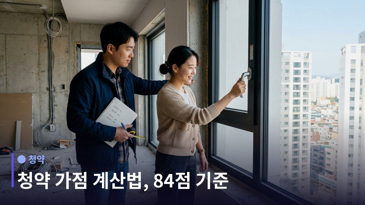 청약 가점 계산 - 무주택기간 32점, 언제부터 세느냐가 전부다