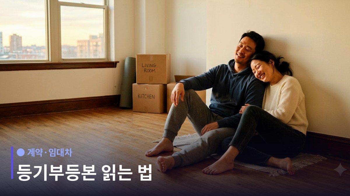 등기부등본 - 갑구는 소유자, 을구는 빚을 본다