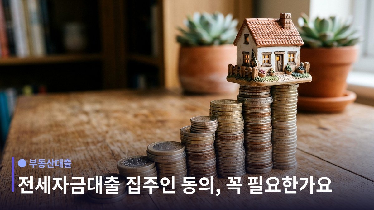전세자금대출 집주인 동의 - 그런데 왜 실무에서는 협조가 필요한가