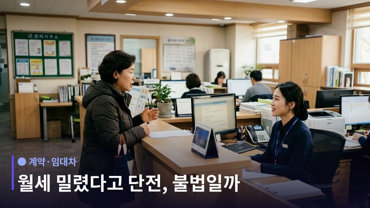 임대인 단전단수 불법 - 법원이 보는 기본 원칙