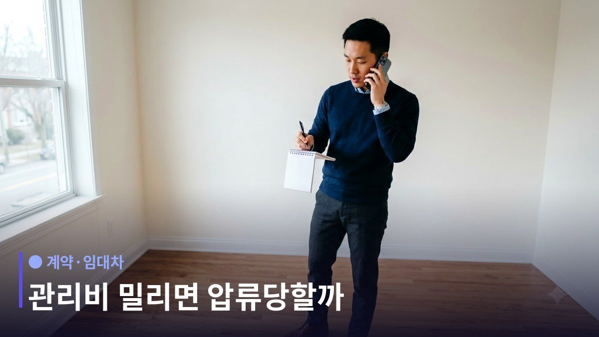 관리비 체납 강제집행 - 단전·단수도 아무 때나 할 수 있는 건 아니다