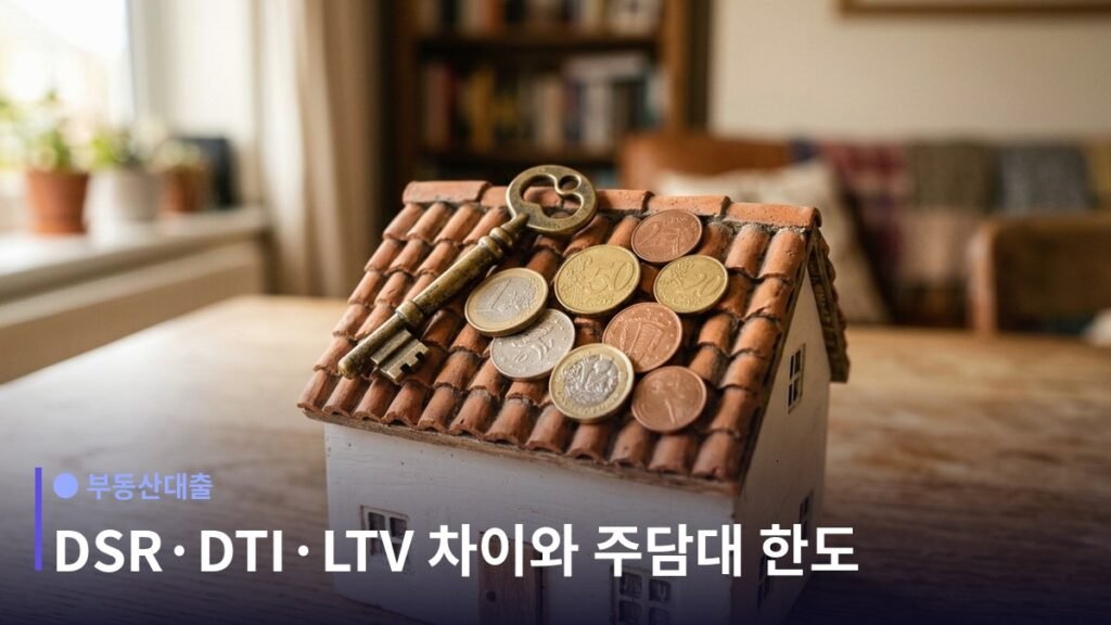 주택담보대출 한도 - 한도는 세 지표 중 가장 작은 값이다