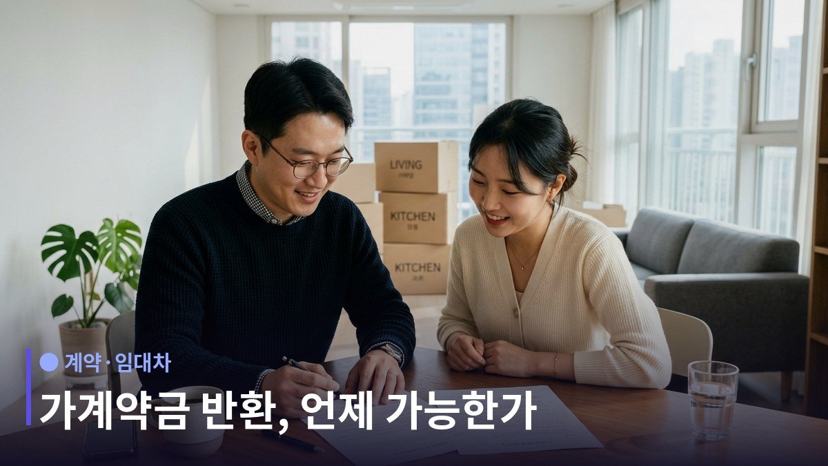 가계약금 반환 - 계약서를 안 썼어도 계약은 성립할 수 있다