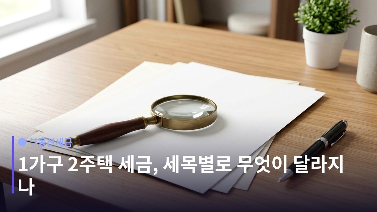 1가구 2주택 세금 - 살 때: 취득세