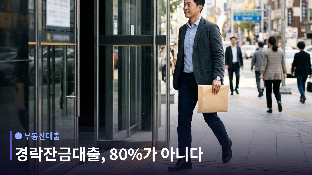 경락잔금대출 - 80%가 깎이는 이유