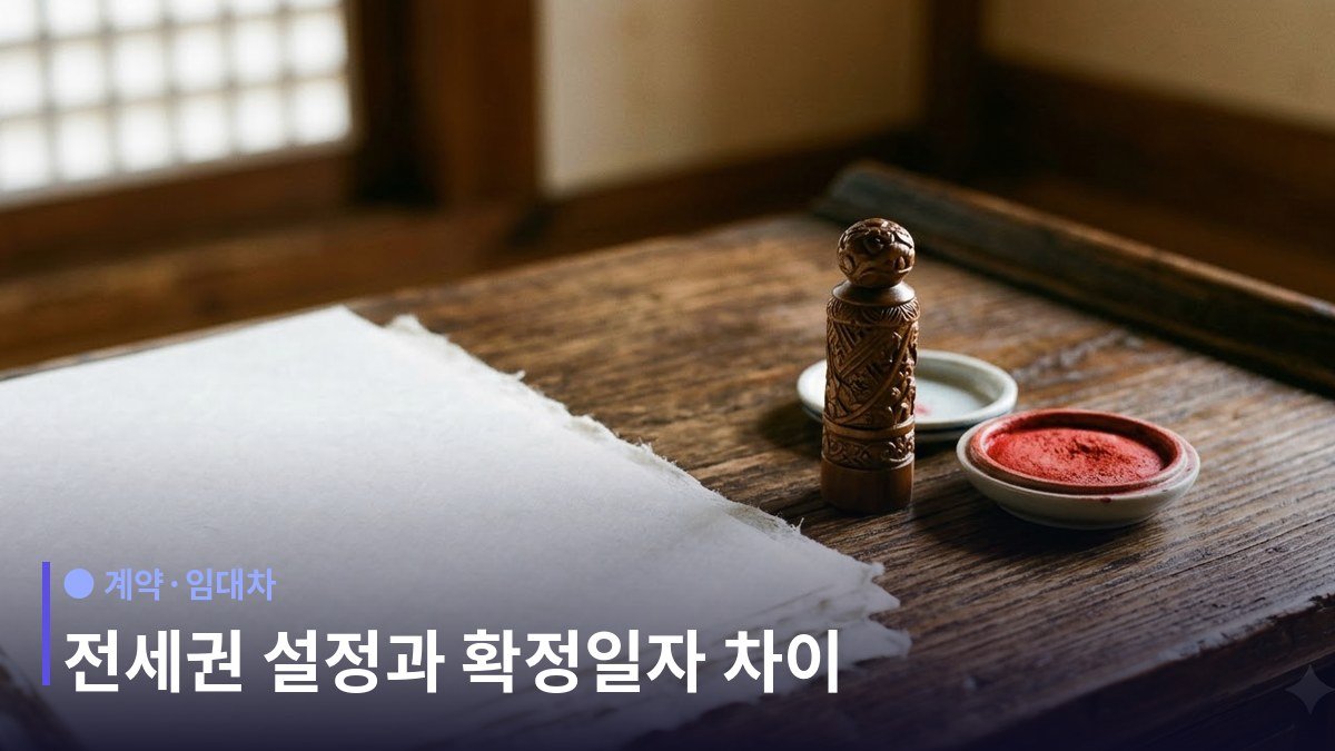 전세권 설정 - 걸림돌은 임대인 동의다