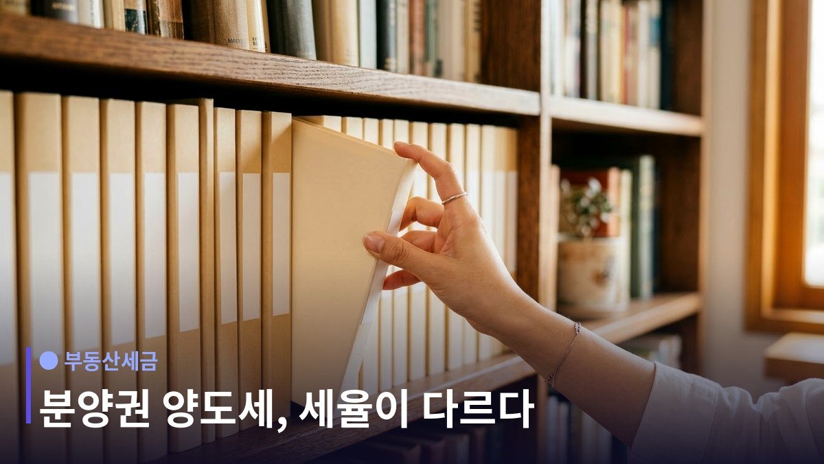 분양권 양도세 - 양도가액에는 프리미엄이 들어간다