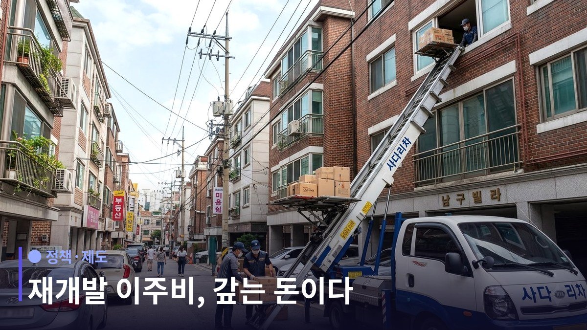 재개발 이주비 - 세 가지를 구분해야 한다