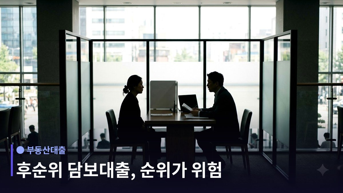 후순위 담보대출 - 한도는 크게 나오지만 규제를 받는다